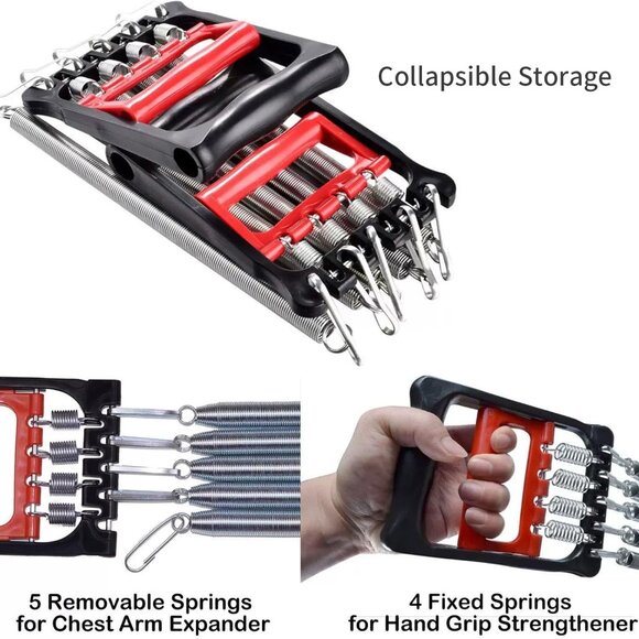 3 in 1 Chest Clip Muscle Pedal Spring Chest Expander , Pedal Puller ((1 Pack)) - Picture 4 of 15